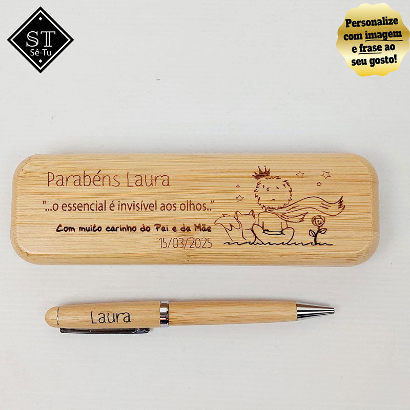 Caneta Com Caixa Parabéns Com Carinho pai e Mãe